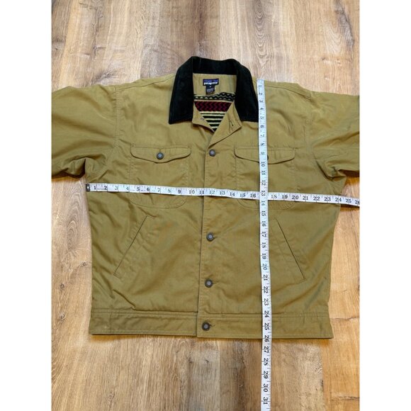 Vintage Patagonia Mens Medium Nuevo Range Coat Corduroy Collar Aztec Fleece Line - Picture 7 of 14